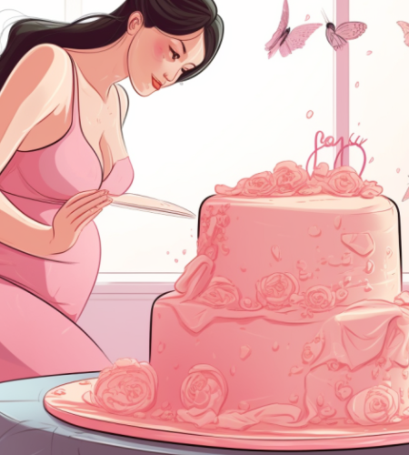 Classical Gender Reveal Cake Ideas