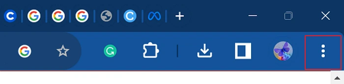 Step 1 to Zoom In and Out on Chrome Browser